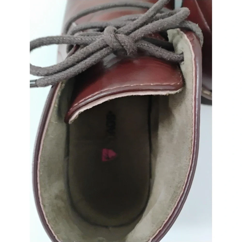 Deer Stags Nick Chukka Boots Kids Size 13M Burgundy Simulated Leather Lace Up